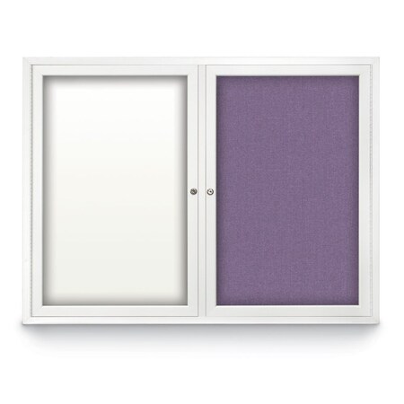 United Visual Products Corkboard, Amethyst/Bronze, 96" x 48" UV420I-BRONZE-AMETHY